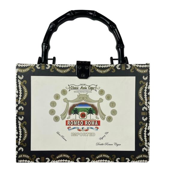 EUC - Choice Made - Jerry's Drive-In Diner Cigar Box Hand Bag - Picture 2 of 7